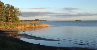 Blick von unserer Insel bei Seekajaktour