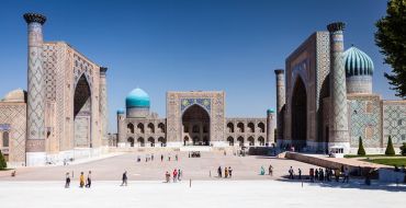 Das Registan Ensemble von Samarkand
