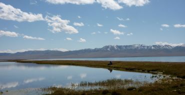 Landzunge am Son Kul See