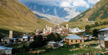 Uschguli, Mt. Schchara, Wolken
