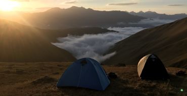 Abendstimmung am Atsunta Pass