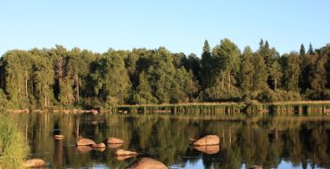 Fluss Schuja am Morgen