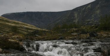 Kleiner Wasserfall Khibinis
