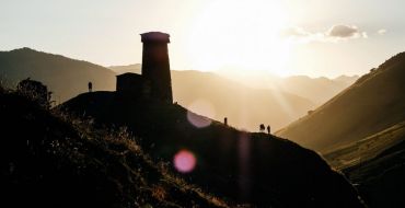 Abendsonne in Uschguli