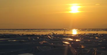 Panorama mit Abendsonne