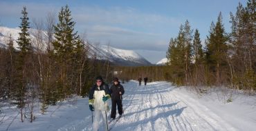Skilanglauf auf der Kola-Halbinsel