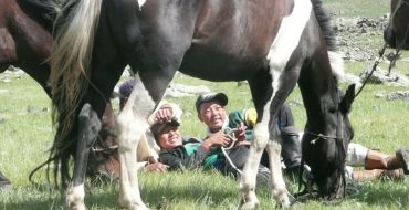 Nomadenguides bei Mittagspause