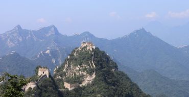 Wandern an der chinesischen Mauer. Bergpanorama