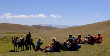 Wanderrast auf dem Weg zum Son Kul See